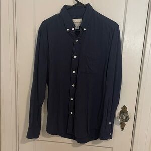 American Eagle Navy M button down